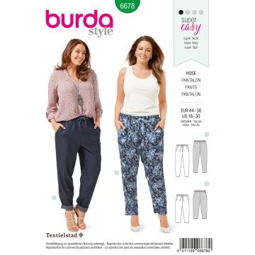 Burda patroon 6678 maat 44 t/m 56