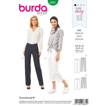 Burda patroon 6681 maat 36 t/m 50