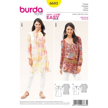 Burda patroon 6683 maat 36 t/m 48
