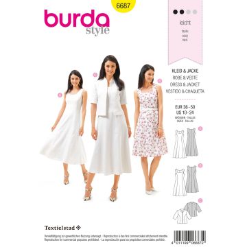 Burda patroon 6687 maat 36 t/m 50