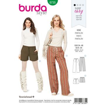 Burda patroon 6735 maat 36 t/m 46