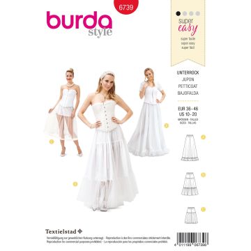 Burda patroon 6739 maat 36 t/m 46