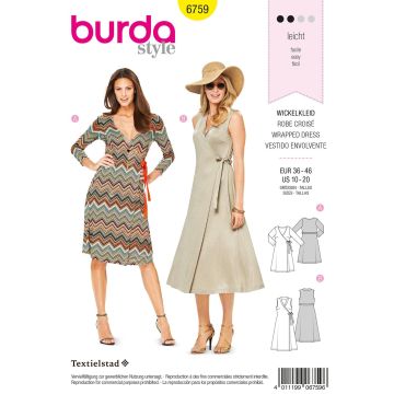 Burda patroon 6759 maat 36 t/m 46