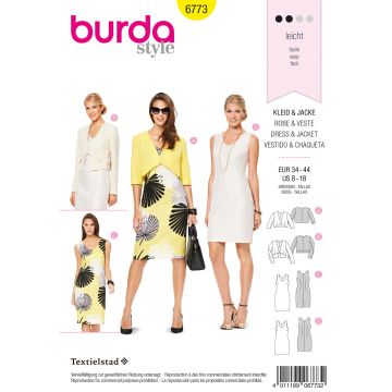 Burda patroon 6773 maat 34 t/m 44
