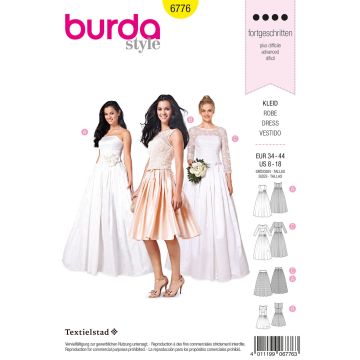Burda patroon 6776 maat 34 t/m 44