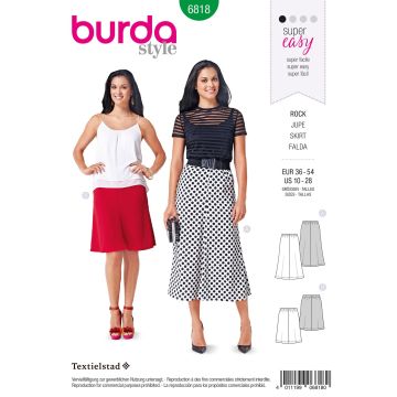 Burda patroon 6818 maat 36 t/m 54