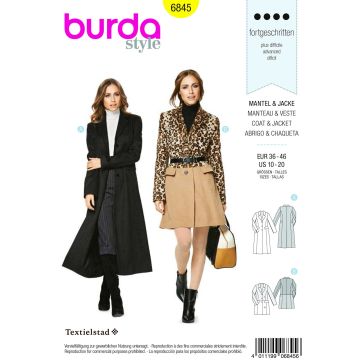 Burda patroon 6845 maat 36 t/m 46