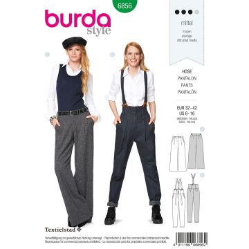 Burda patroon 6856 maat 32 t/m 42