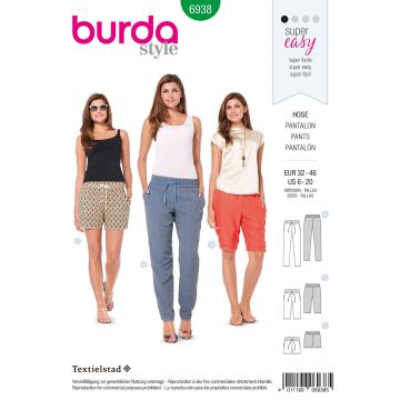 Burda patroon 6938 maat 32 t/m 46