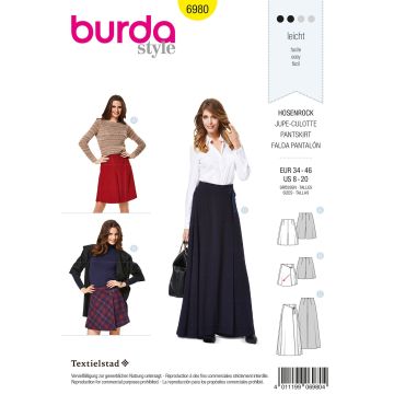 Burda patroon 6980 maat 34 t/m 46