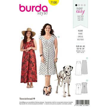 Burda patroon 7100 maat 44 t/m 60