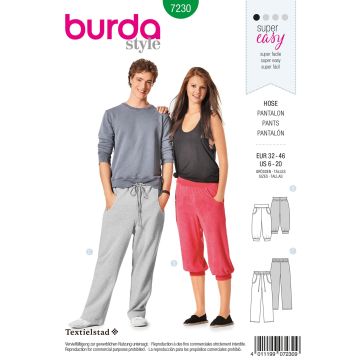 Burda patroon 7230 maat 32 t/m 46