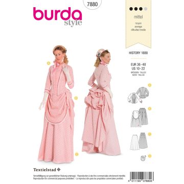 Burda patroon 7880 maat 38 t/m 48