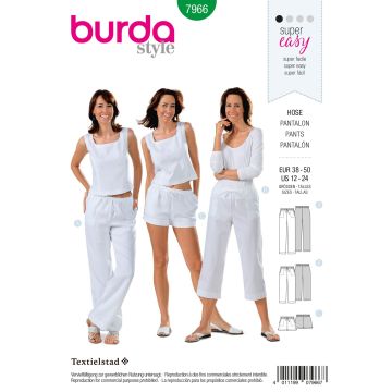 Burda patroon 7966 maat 38 t/m 50