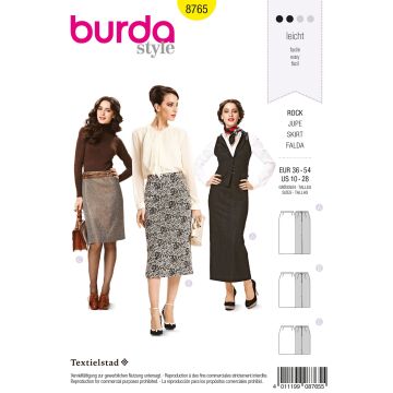 Burda patroon 8765 maat 36 t/m 54