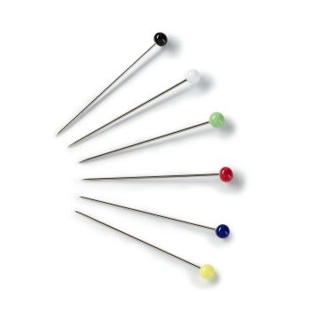 PRYM Glaskopspelden staal 0,60x30mm zilver kl, assortiment  029217