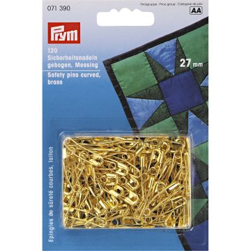 PRYM V.pelden .gebogen MS 27 mm goudkleurig 071390