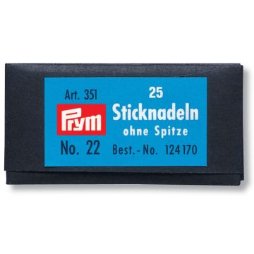 PRYM Borduurnaalden zonder punt st.22 0,90x40mm zilverkleurig 124170