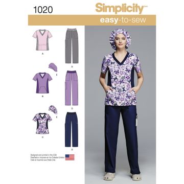 Simplicity patroon 1020 maat 36 t/m 46