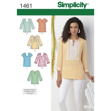 Simplicity patroon 1461 maat 48 t/m 56