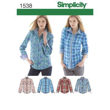 Simplicity patroon 1538 maat 40 t/m 48
