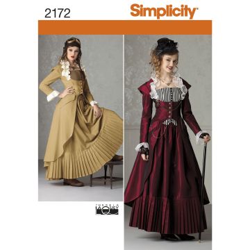 Simplicity patroon 2172 maat 32 t/m 38
