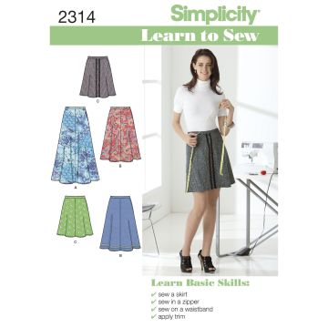 Simplicity patroon 2314 maat 32 t/m 44