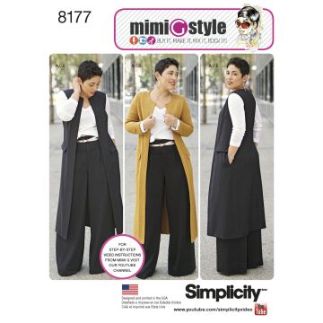 Simplicity patroon 8177 maat 36 t/m 44