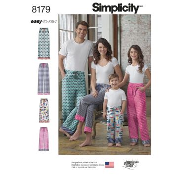 Simplicity patroon 8179 maat 104 t/m 48