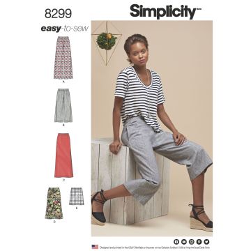 Simplicity patroon 8299 maat 32 t/m 40