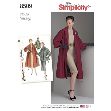 Simplicity patroon 8509 maat 32 t/m 40