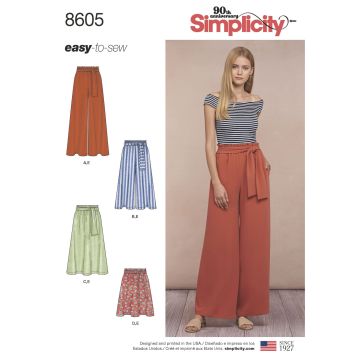 Simplicity patroon 8605 maat 32 t/m 50