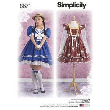 Simplicity patroon 8671 maat 38 t/m 46