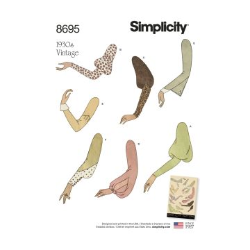 Simplicity patroon 8695 maat 36 t/m 48