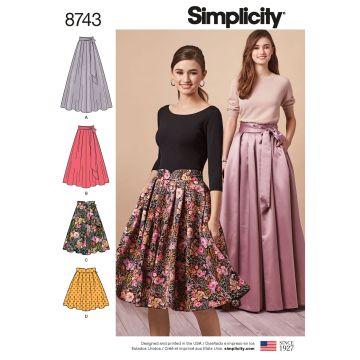 Simplicity patroon 8743 maat 40 t/m 48