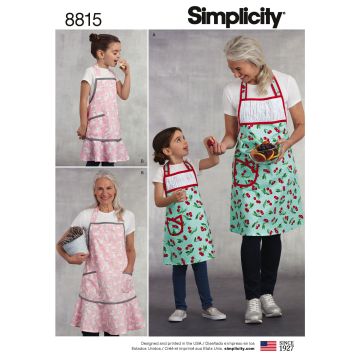 Simplicity patroon 8815 maat 98 t/m 46