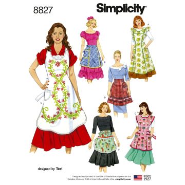 Simplicity patroon 8827 maat 36 t/m 44