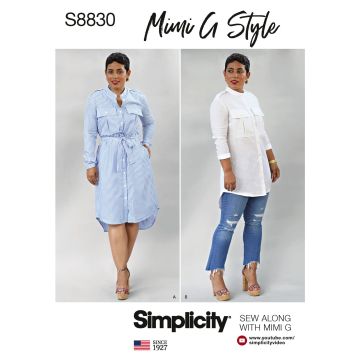 Simplicity patroon 8830 maat 32 t/m 40