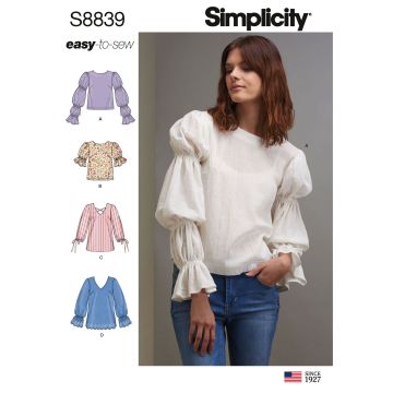 Simplicity patroon 8839 maat 32 t/m 40