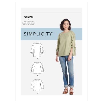 Simplicity patroon 8920 maat 32 t/m 40