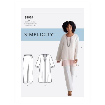 Simplicity patroon 8924 maat 42 t/m 50