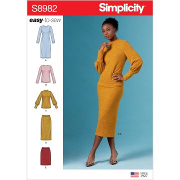 Simplicity patroon 8982 maat 40 t/m 48