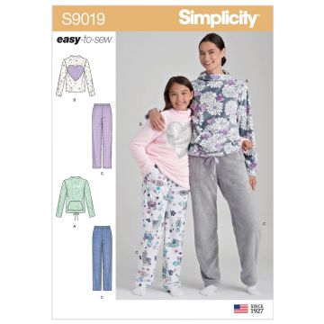 Simplicity patroon 9019 maat 104 t/m 48
