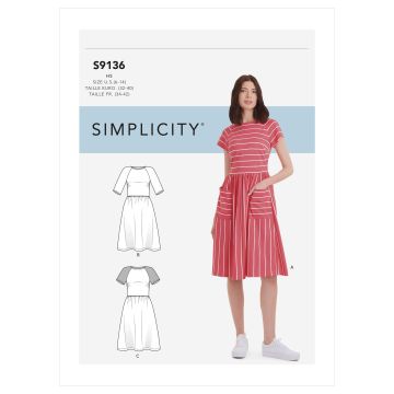 Simplicity patroon 9136 maat 32 t/m 40