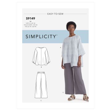 Simplicity patroon 9149 maat 44 t/m 52