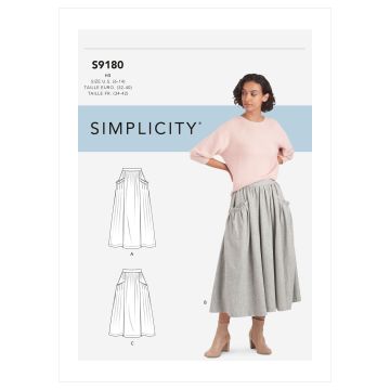 Simplicity patroon 9180 maat 32 t/m 40