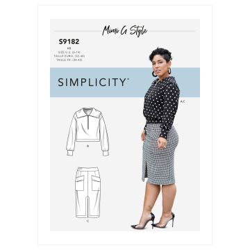 Simplicity patroon 9182 maat 42 t/m 50