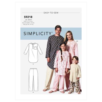 Simplicity patroon 9218 maat 34 t/m 48