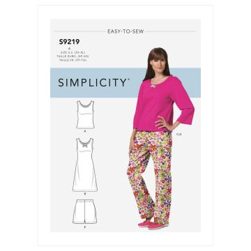 Simplicity patroon 9219 maat 32 t/m 50