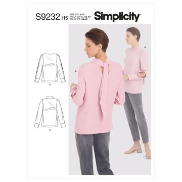 Simplicity patroon 9232 maat 32 t/m 40